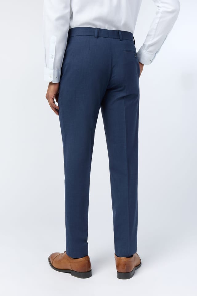 Ted Baker Ted Baker Men's Slim Fit Performance Panama Trousers in Blue - 2