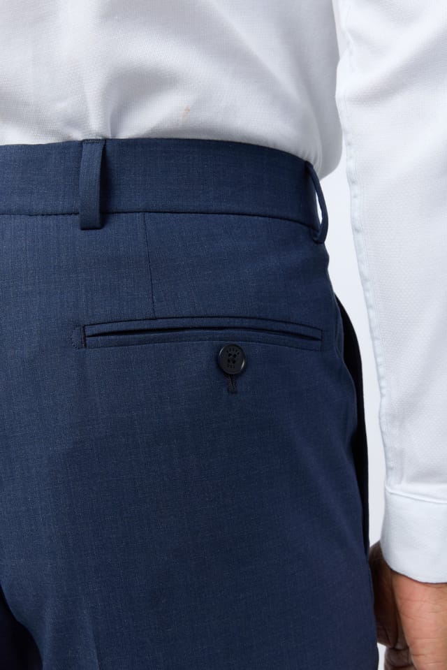 Ted Baker Ted Baker Men's Slim Fit Performance Panama Trousers in Blue - 3