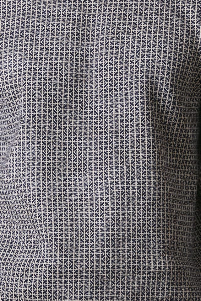 Burton Burton Men's Navy Super Soft Knitted Geo Crew Neck Jumper - 3