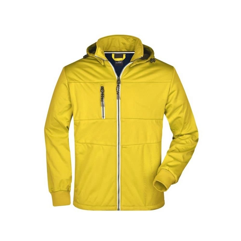 James and Nicholson James and Nicholson Men's Maritime Softshell Jacket in Bright Yellow
