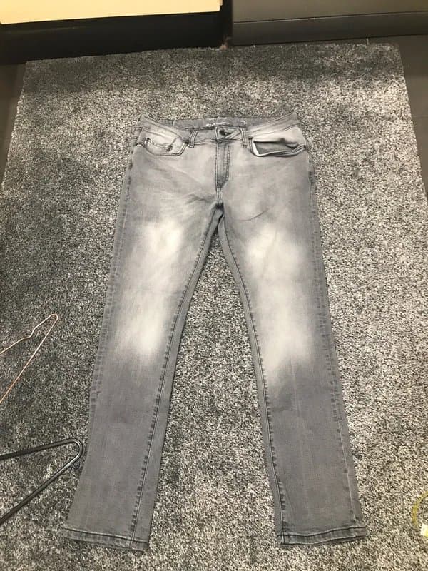 River Island Mens 34r grey jeans River Island 5 pocket design