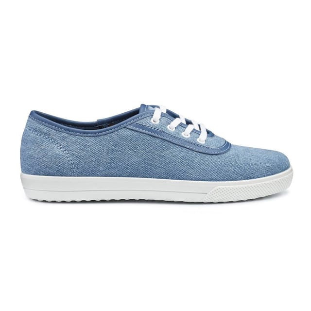 Hotter Hotter Women's 'Mabel' Canvas Lace-Ups in Blue - 3