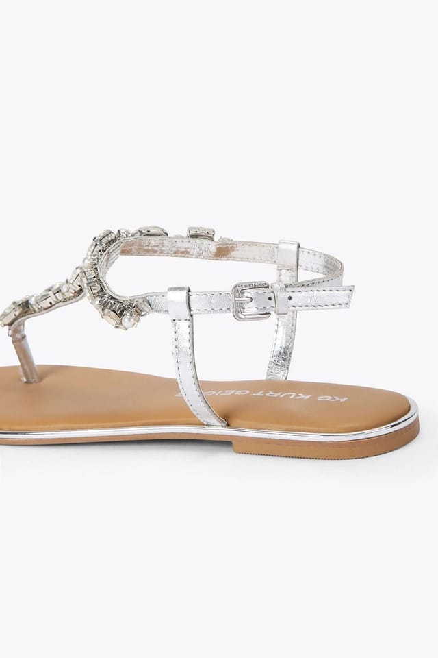 KG Kurt Geiger KG Kurt Geiger Women's 'Rudy' Sandals in Silver - 3