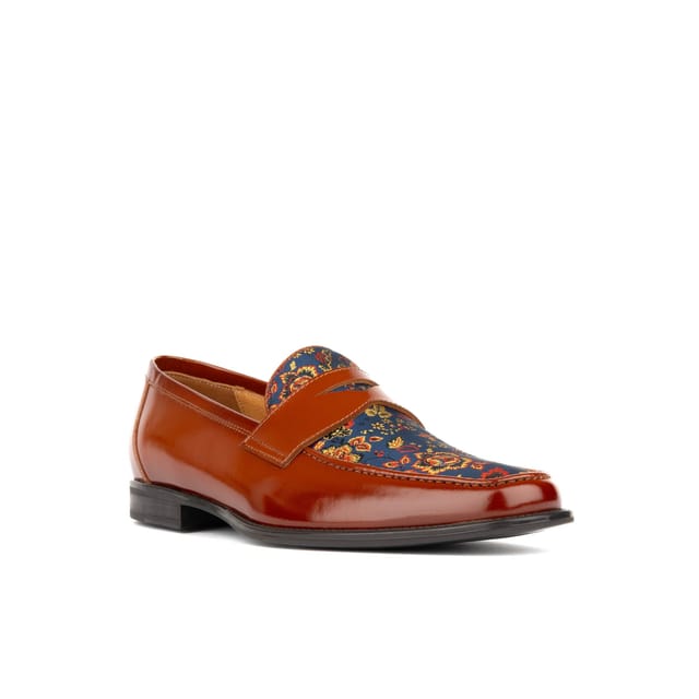 Embassy London Embassy London Men's Henry - Tan & Blue Flower - 2