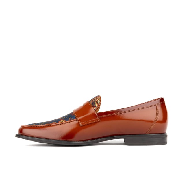 Embassy London Embassy London Men's Henry - Tan & Blue Flower - 3