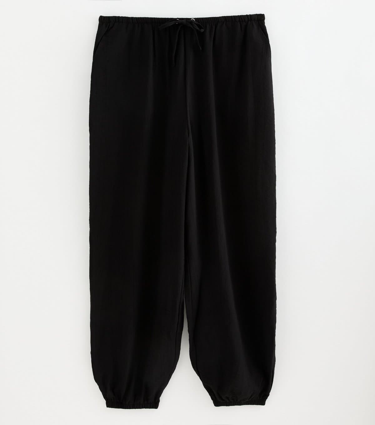 New Look New Look Maternity Black Drawstring Cuffed Trousers