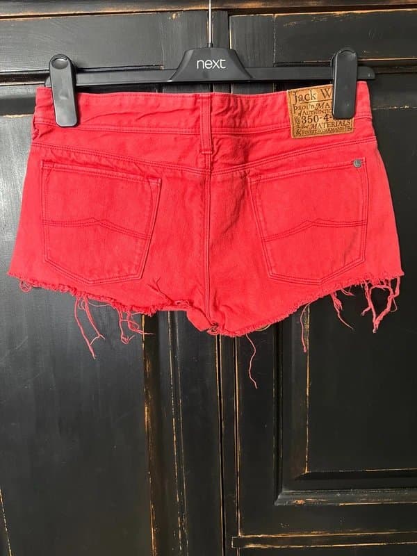 Jack Wills Jack Wills micro mini shorts denim size 6 W26