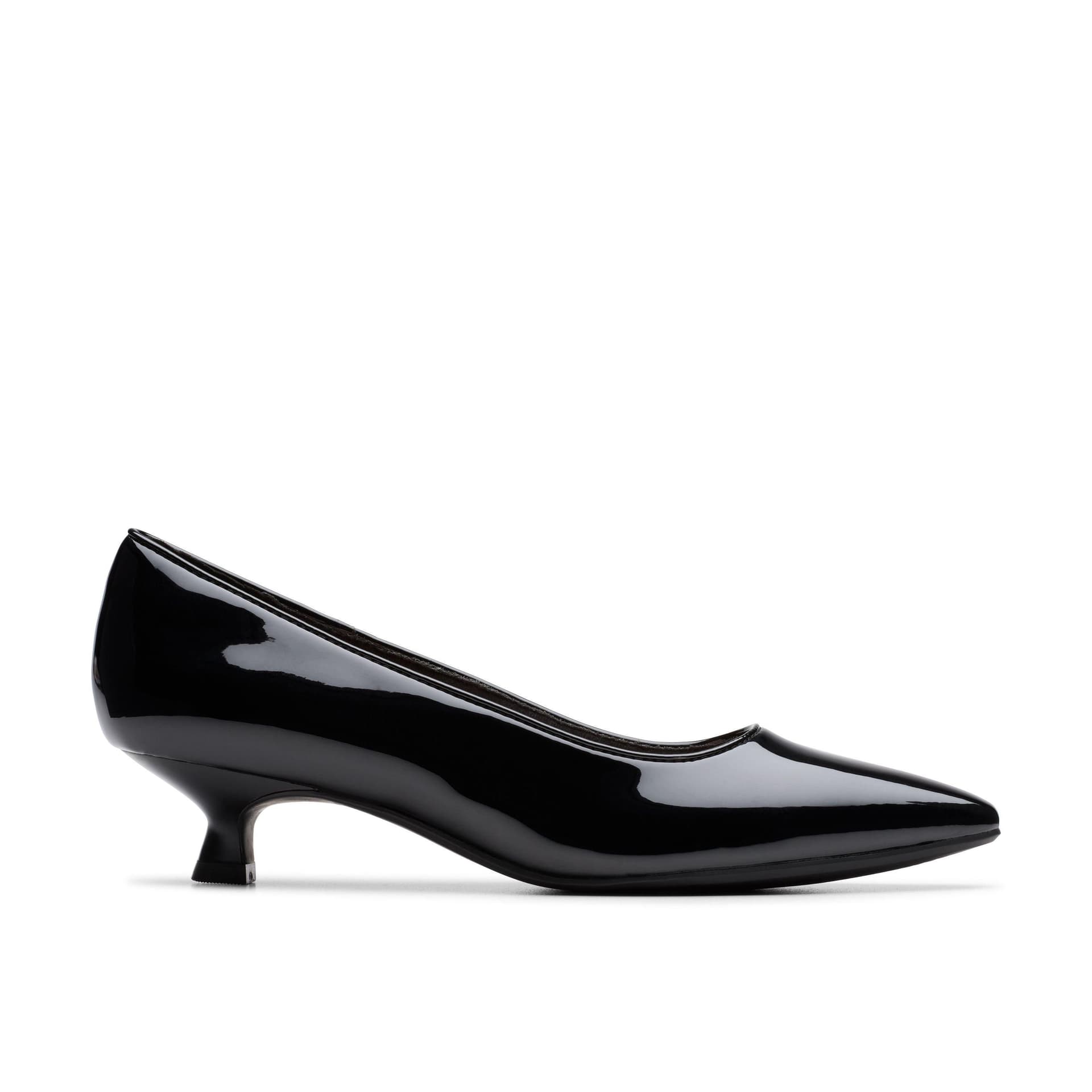 Clarks Clarks Women's Scarlyt Piper Black Patent Slip Ons, Heels