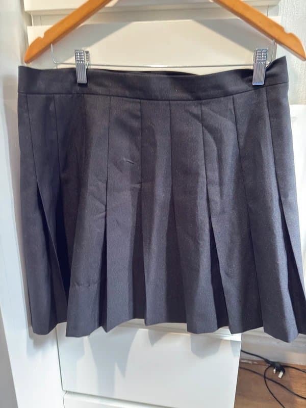 ASOS Design Black skater pleated