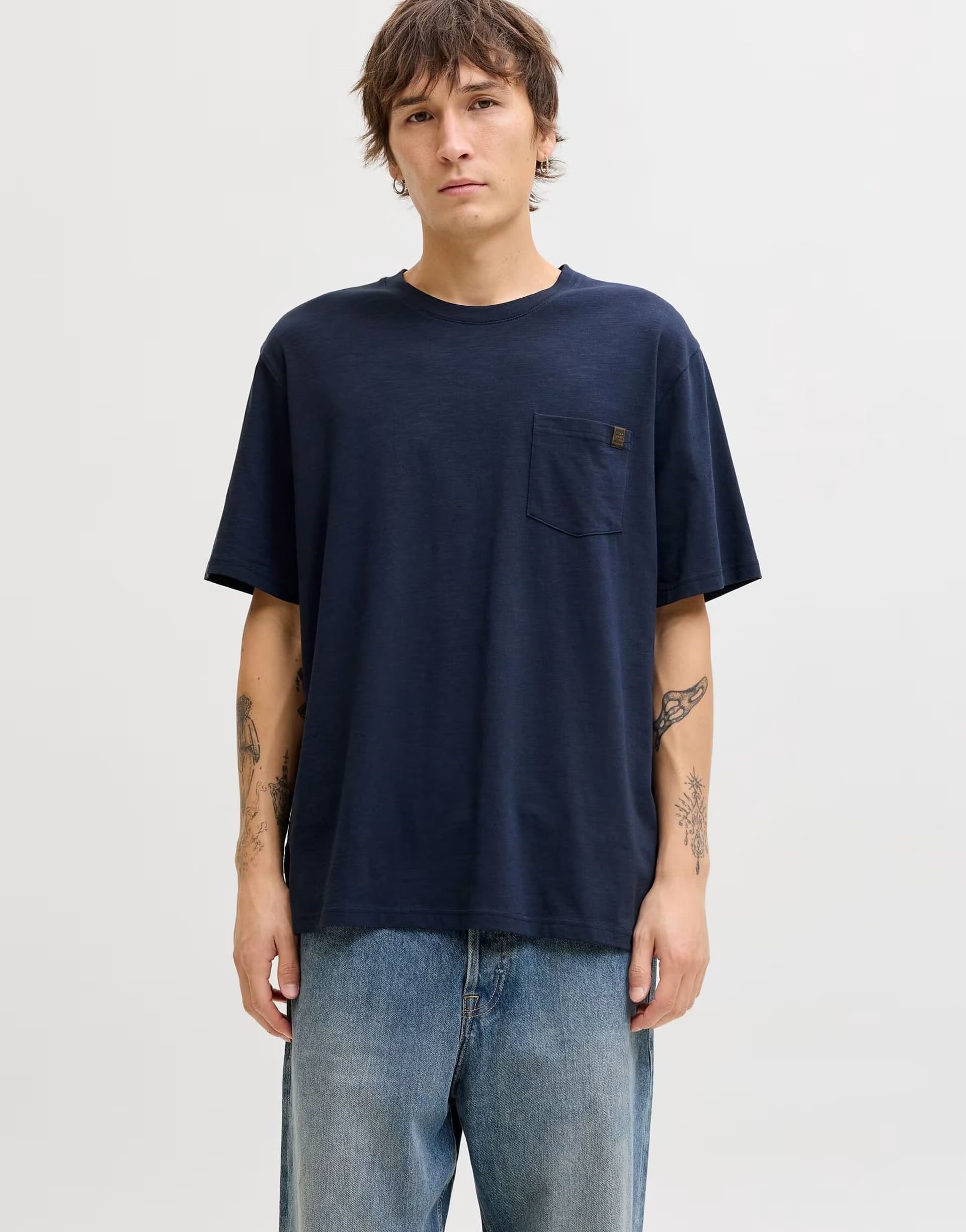 ASOS Jack & Jones T-shirt in navy blazer
