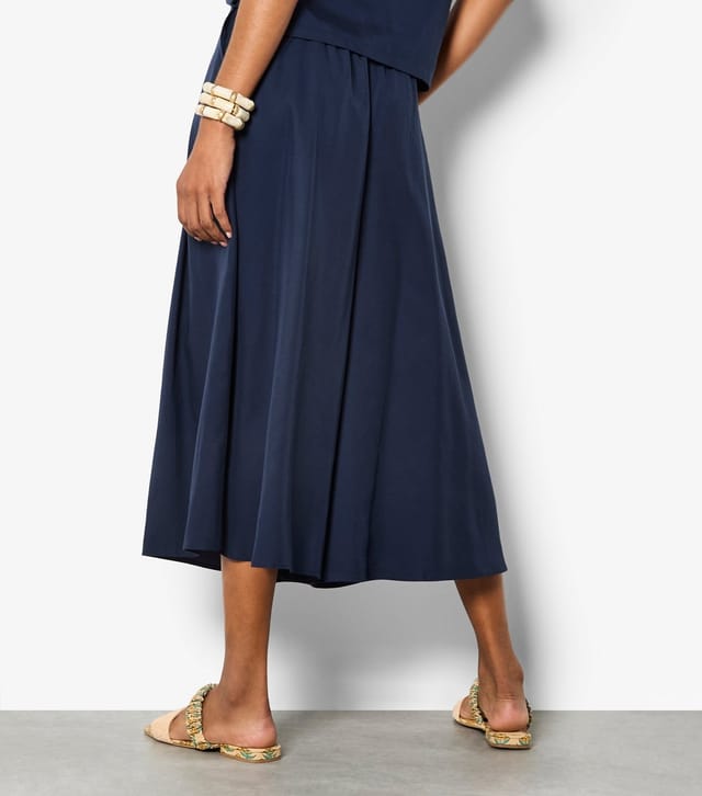 Apricot Women's Navy Wide Leg Pleated Trousers Apricot New Look - 3