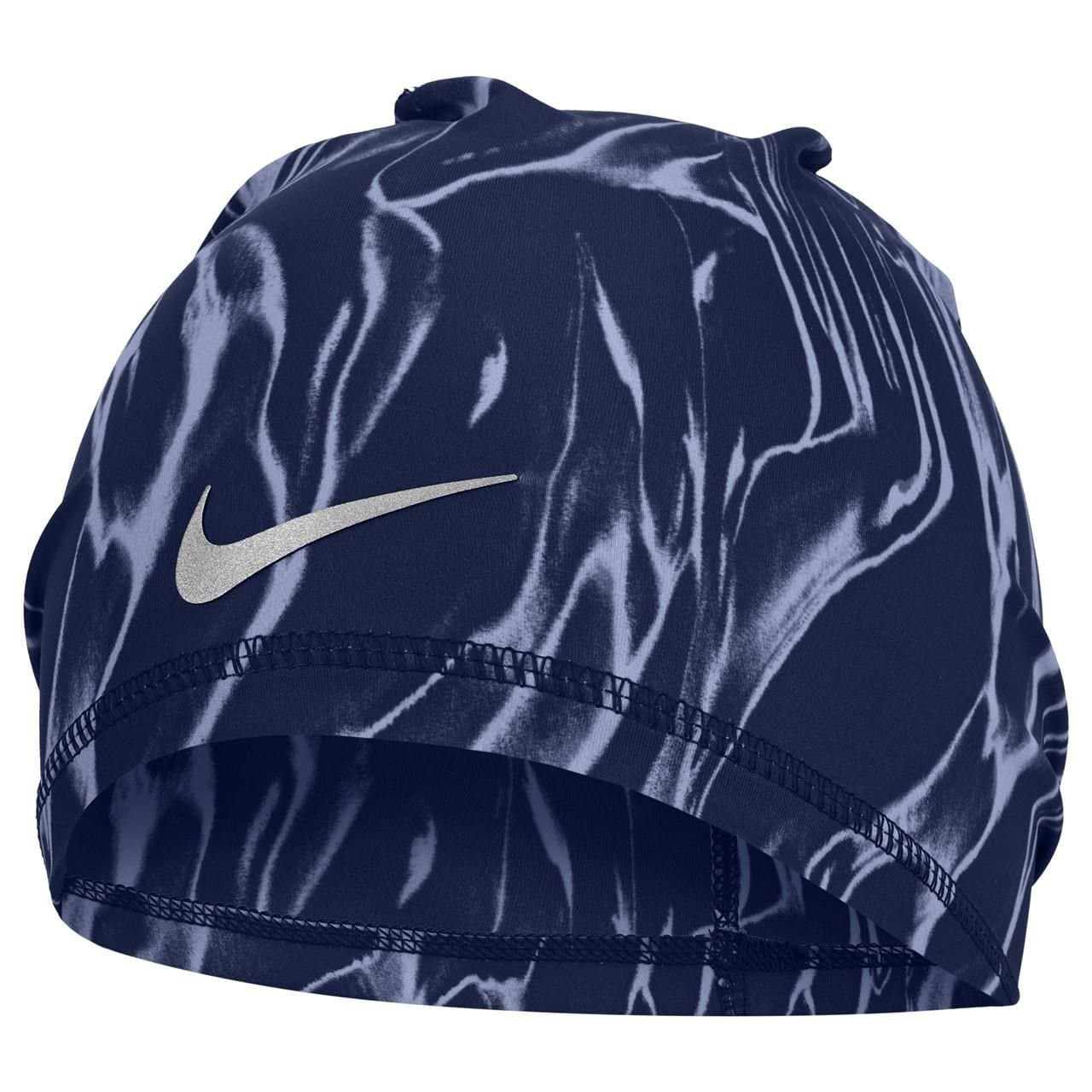Nike Nike Men's U Peak Marble Dri-FIT Uncuffed Beanie in Blue