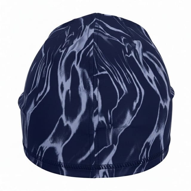 Nike Nike Men's U Peak Marble Dri-FIT Uncuffed Beanie in Blue - 2