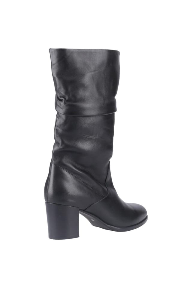 Hush Puppies Hush Puppies Women's Cosima Leather Ruched Boot in Black - 2