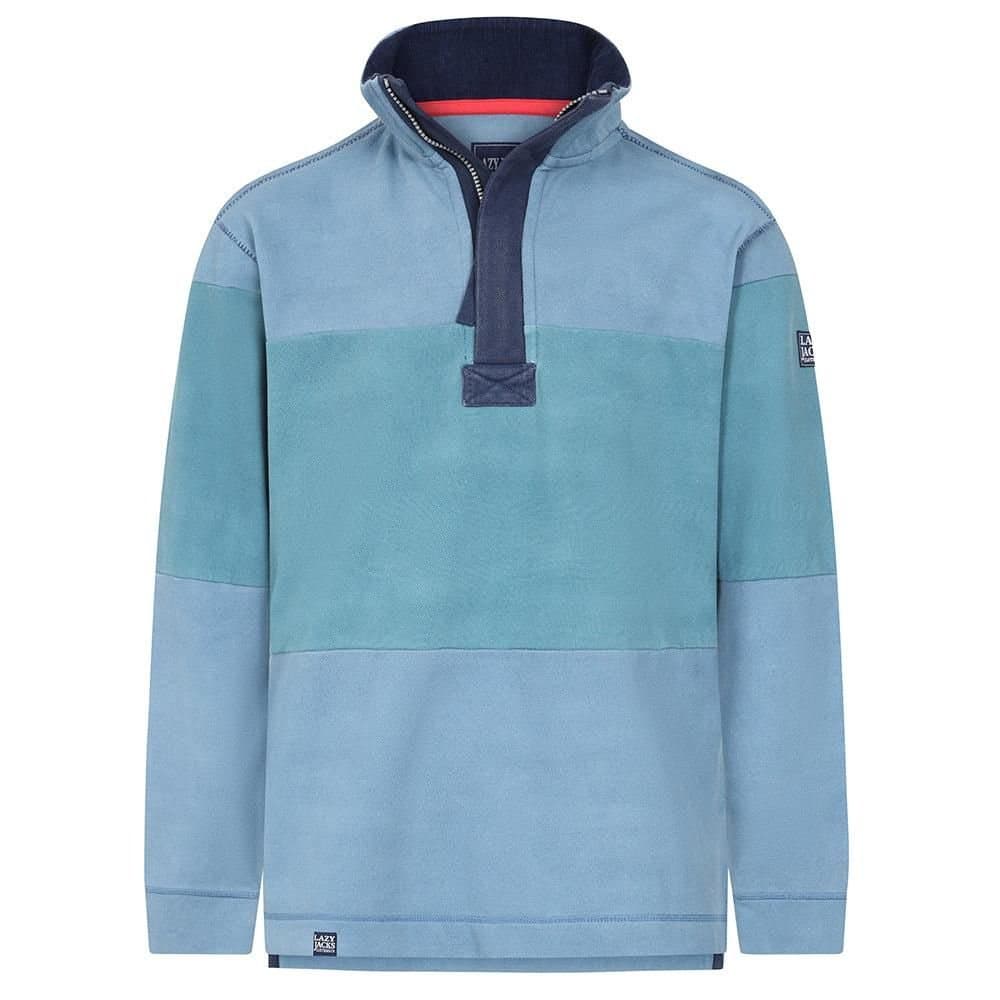 Lazy Jacks Lazy Jacks Men's Pique Sweatshirt in Blue