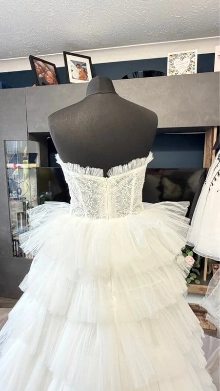 enchanted bridal A show stopping high fashion ball gown wedding dress size 10 - 1