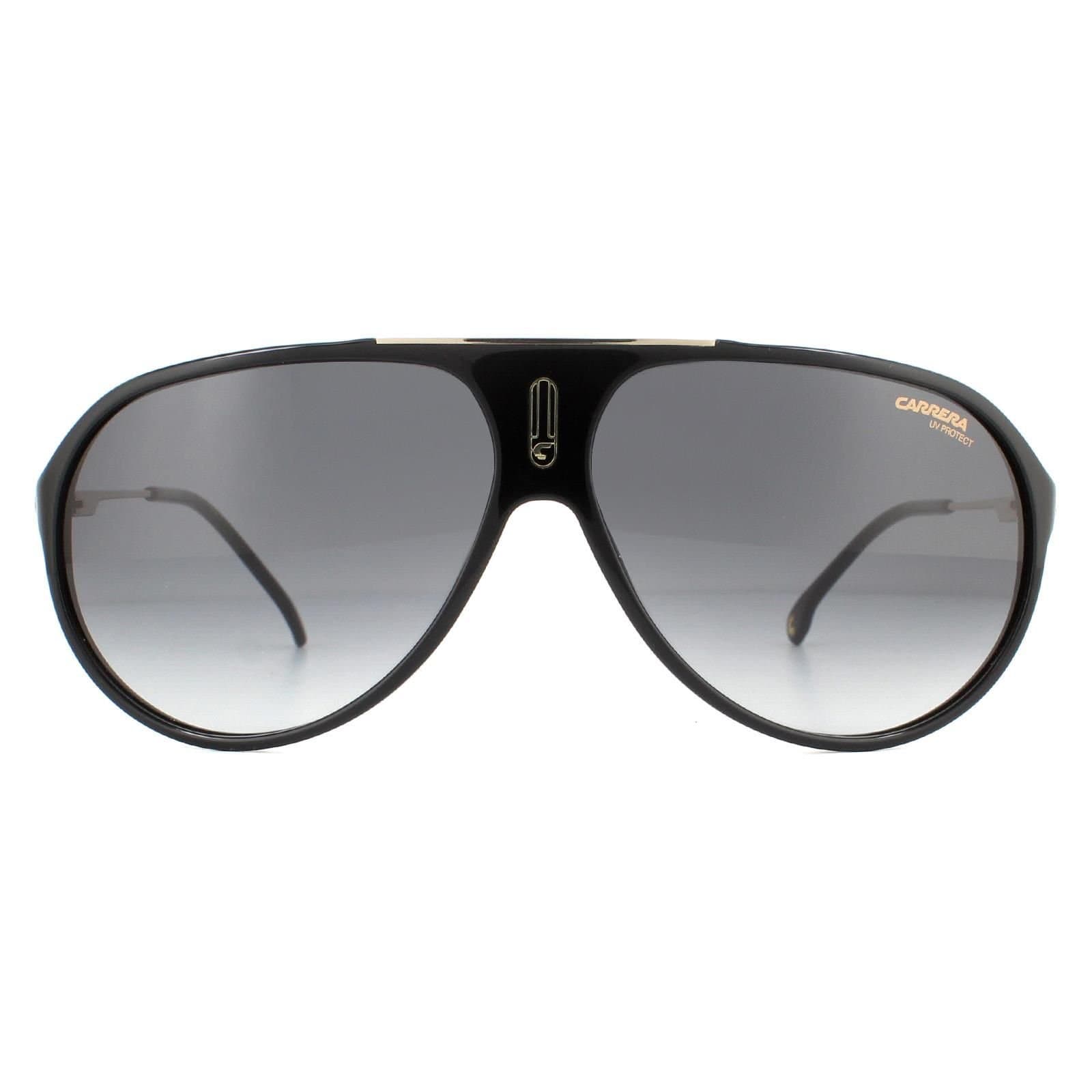 Carrera Carrera Men's Aviator Black Dark Grey Gradient Sunglasses