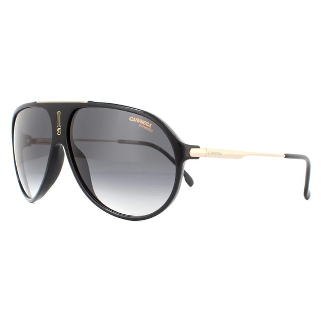 Carrera Carrera Men's Aviator Black Dark Grey Gradient Sunglasses - 2