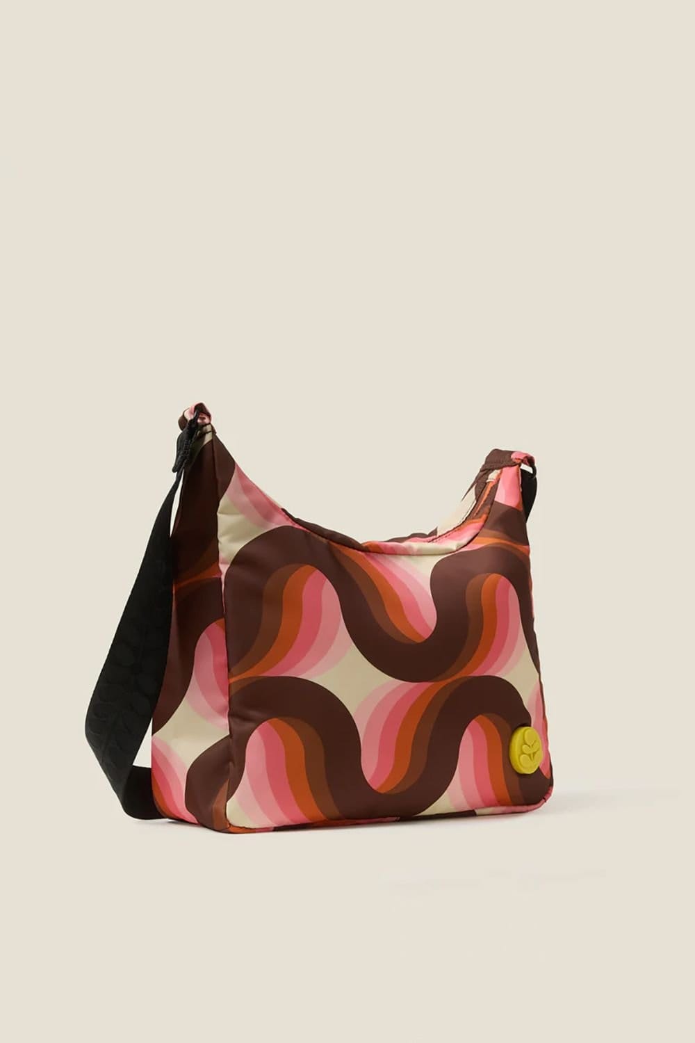 Orla Kiely Orla Kiely Women's Area Hobo Crossbody - Rolling Waves Rose in Pink - 4