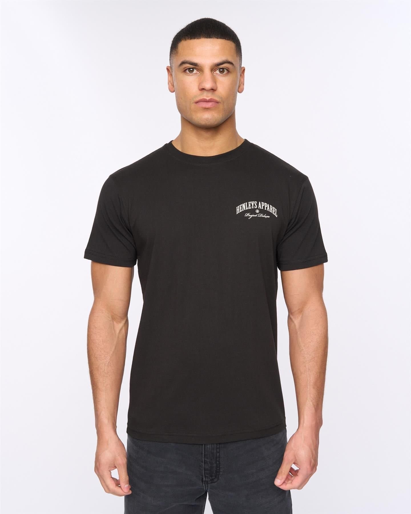 Henleys Henleys Men's Henwing T-Shirt in Black