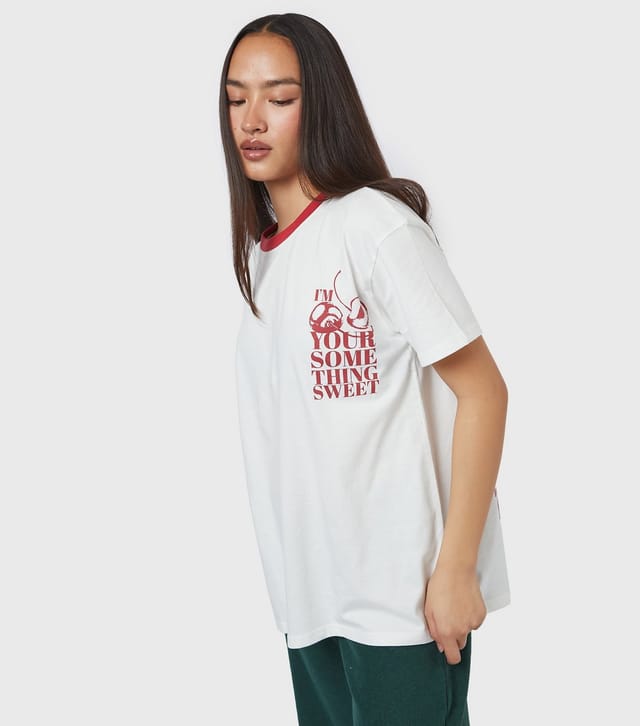 Skinnydip Women's White Im Your Something Sweet Logo T-Shirt Skinnydip New Look - 2