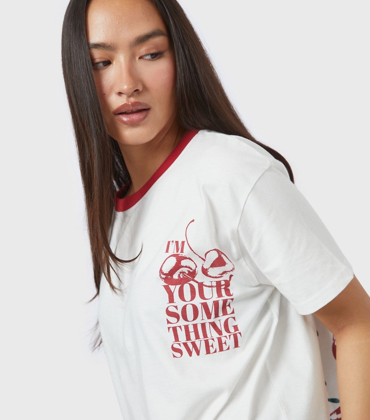 Skinnydip Women's White Im Your Something Sweet Logo T-Shirt Skinnydip New Look - 4
