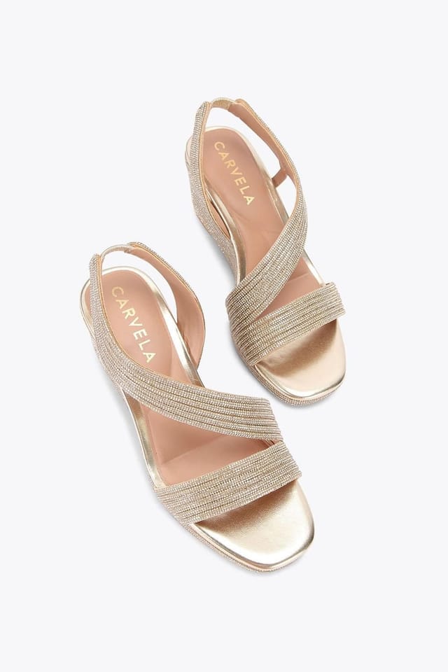 Carvela Carvela Women's 'Gala Wedge Jewel 70' Heels in Gold - 2