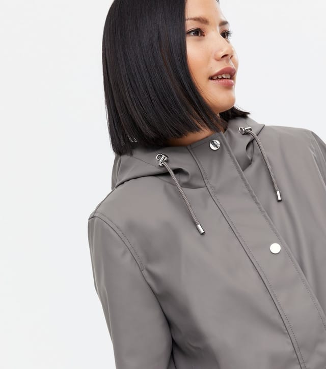 New Look Women's Dark Grey Hooded Long Anorak New Look - 3