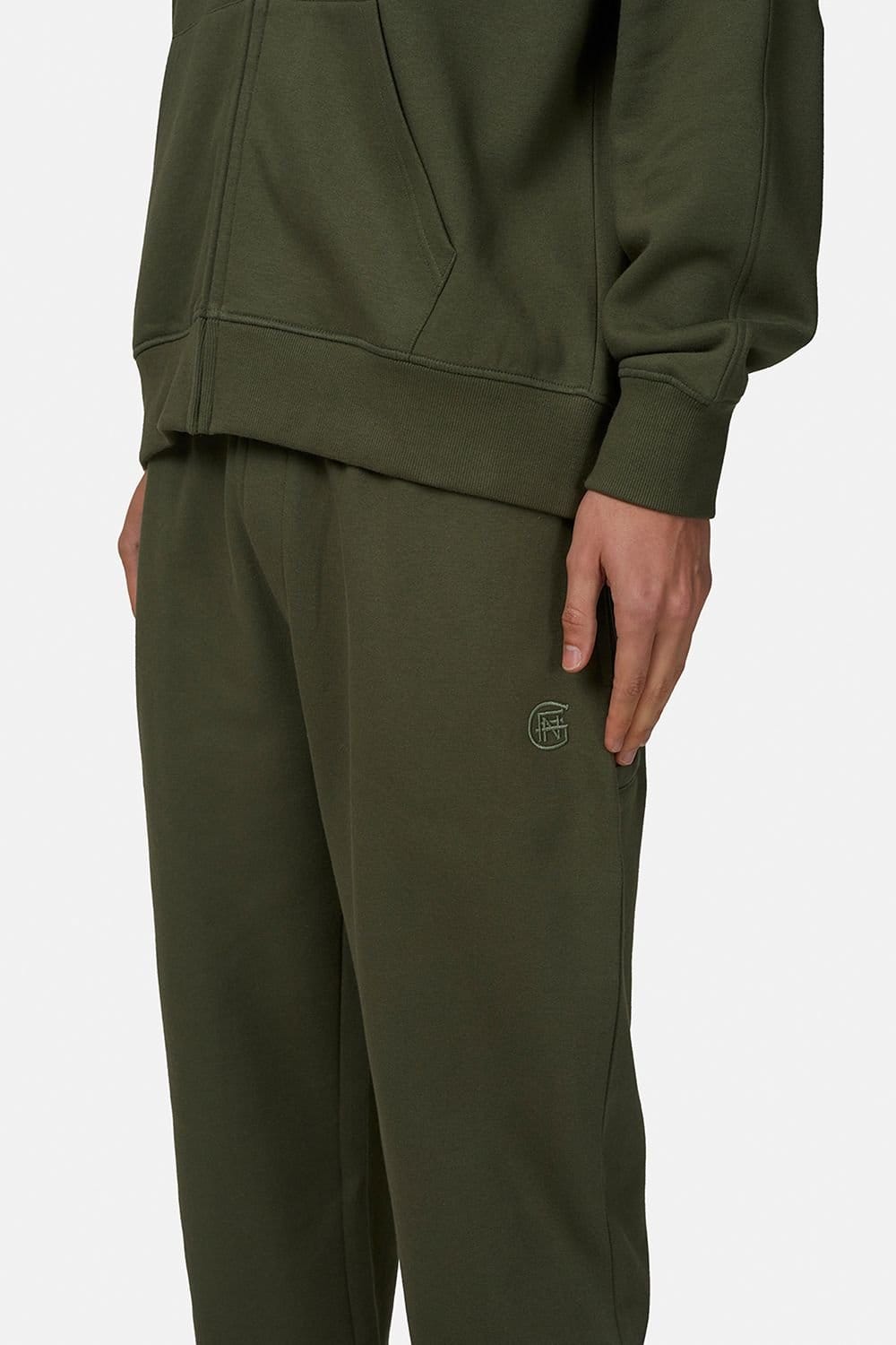 Good For Nothing Good For Nothing Men's Relaxed Fit Monogram Joggers in Olive - 4