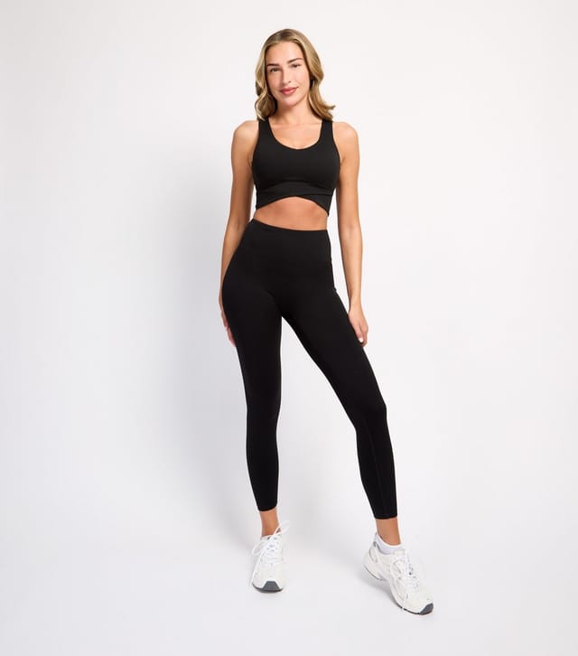 Rise Women's by Zara McDermott Black Crossover Front Top Rise New Look - 3