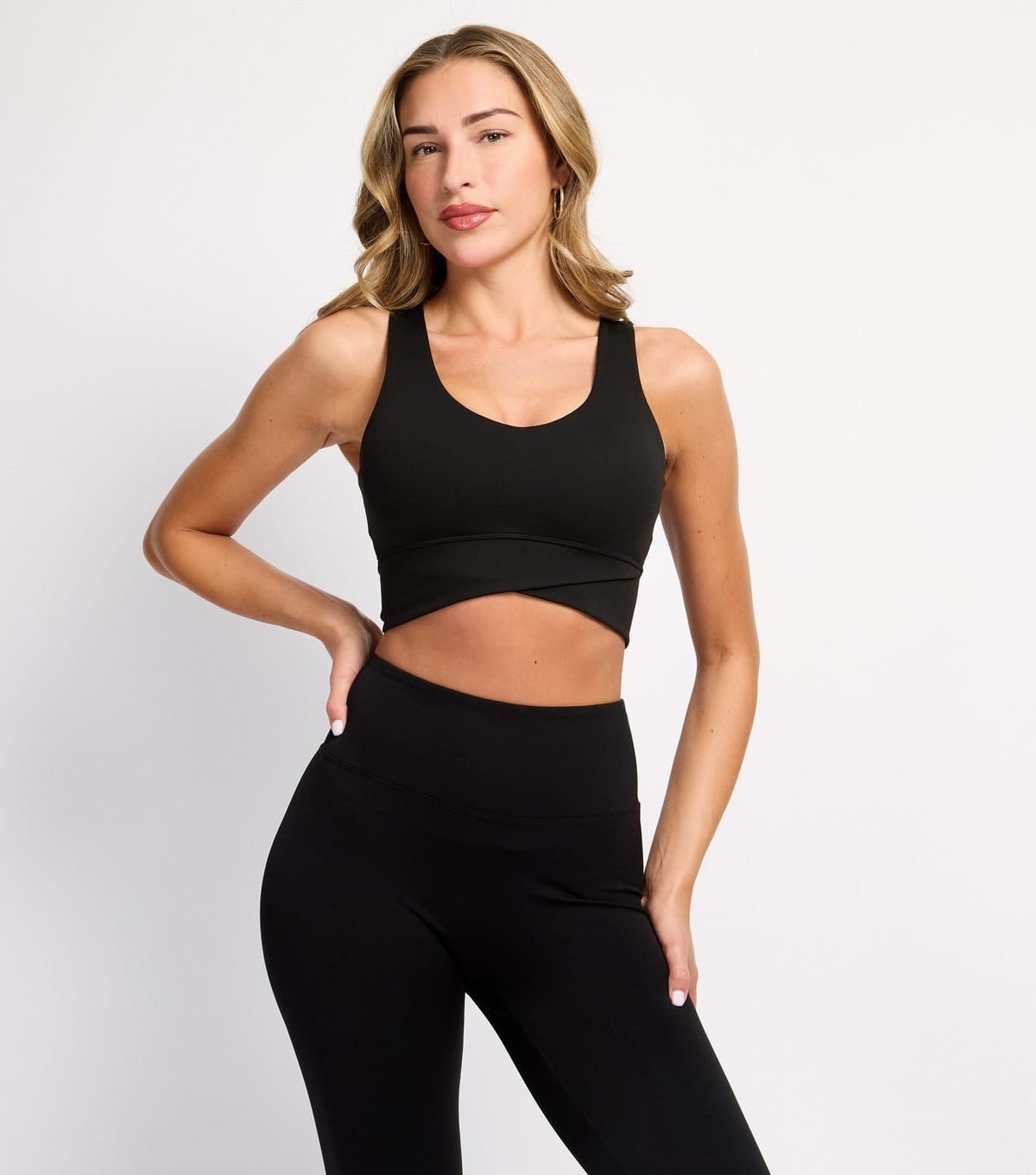 Rise Women's by Zara McDermott Black Crossover Front Top Rise New Look - 4