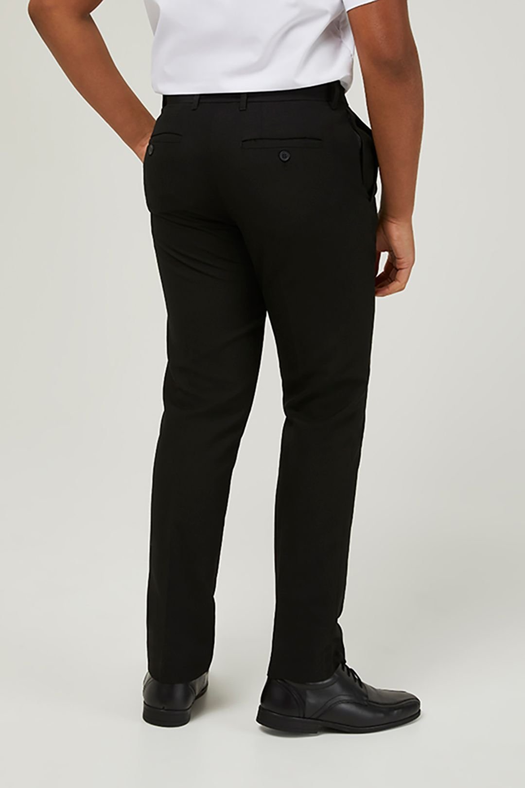 TRUTEX TRUTEX Men's Black Sturdy Fit Trouser - 2
