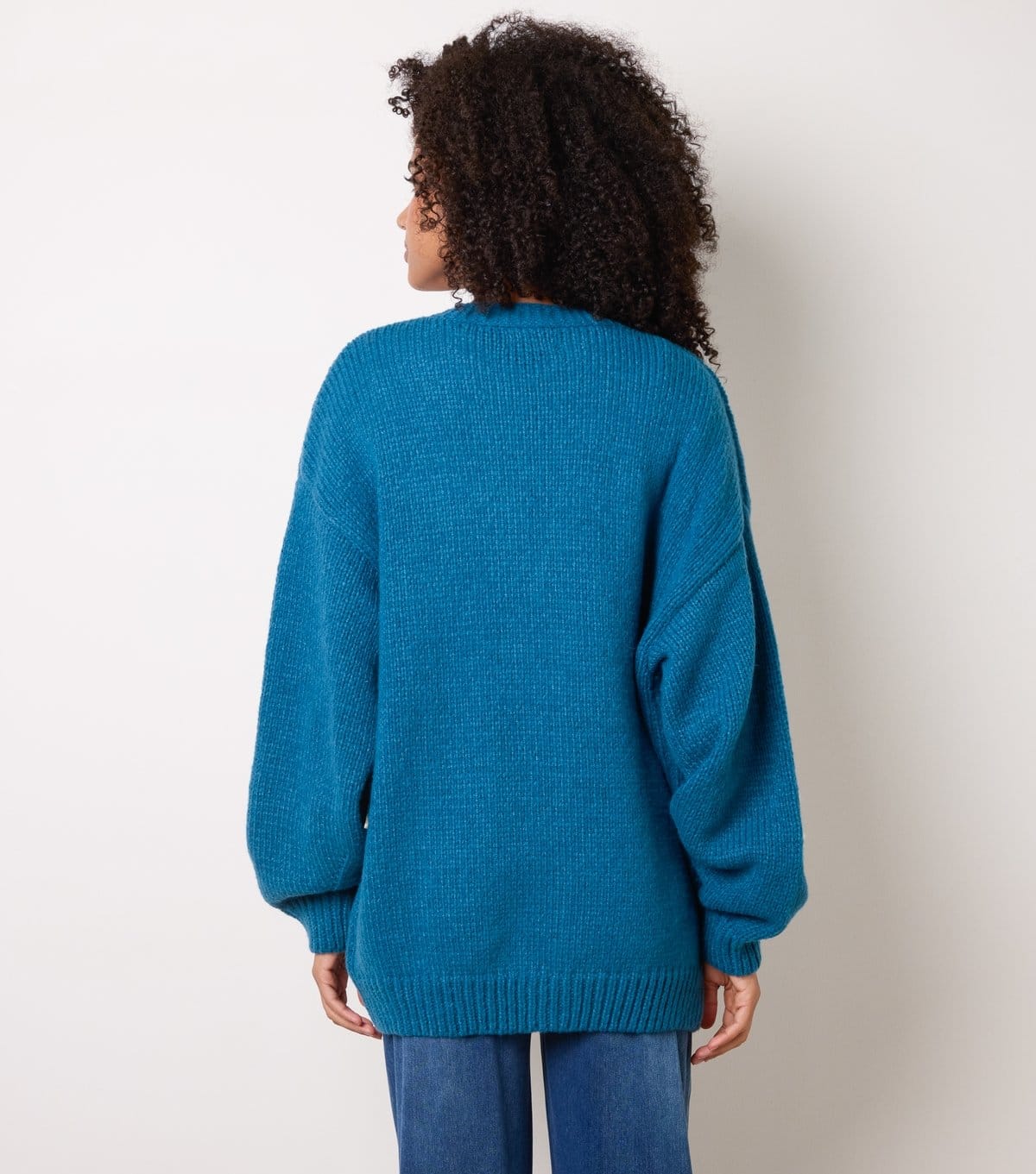Blue Vanilla Women's Teal Daisy Embroidered Cardigan Blue Vanilla New Look - 4