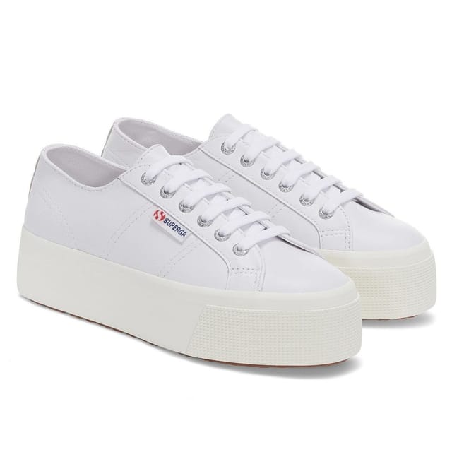 Superga Superga Women's 2790 Nappa Leather Trainers in White - 2