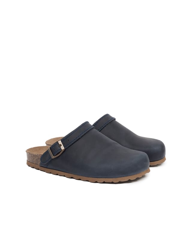 Celtic & Co Celtic & Co Women's Strap Detail Clog in Mid Navy - 2