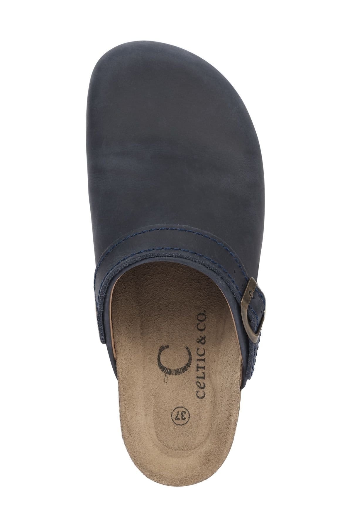 Celtic & Co Celtic & Co Women's Strap Detail Clog in Mid Navy - 4