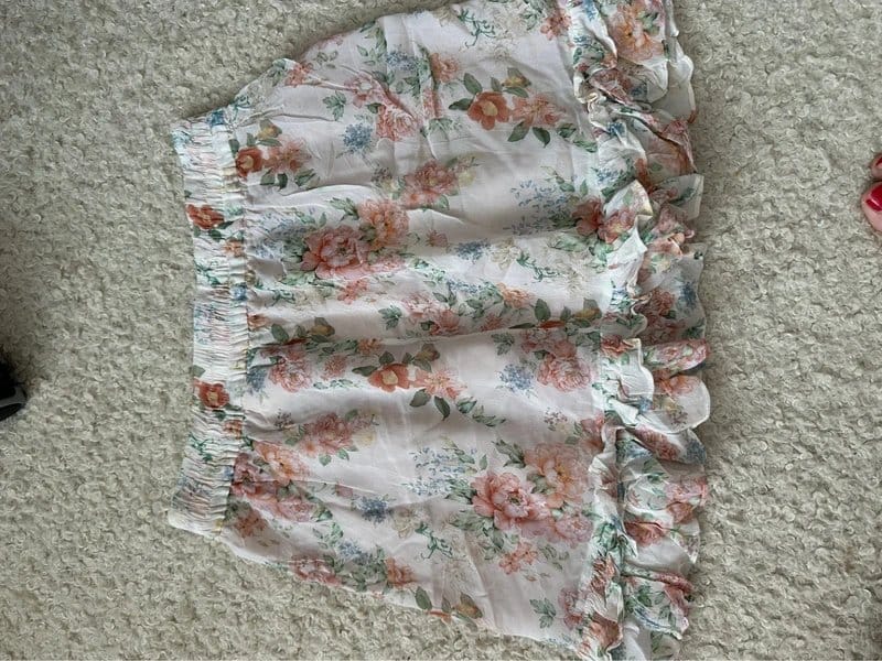Zara Floral Mini Skirt in Pink and Rose