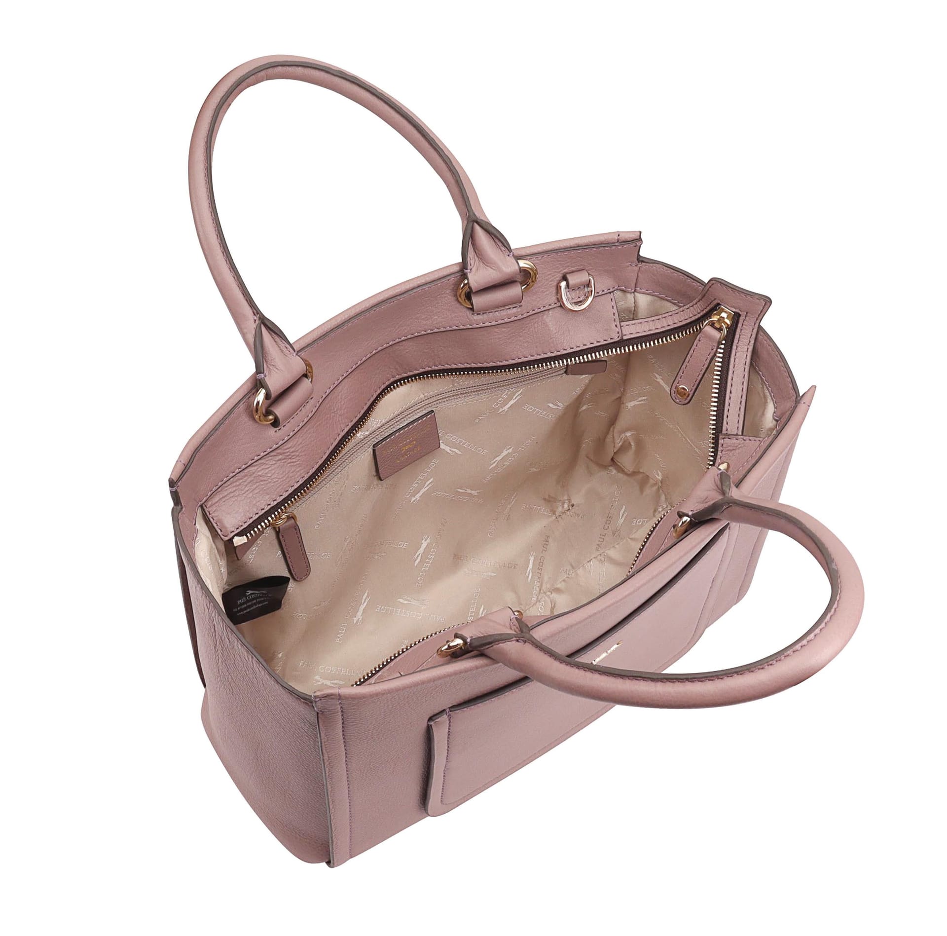 Paul Costelloe Paul Costelloe Women's Shinano Leather Multi Way Bag in Dark Mauve - 4
