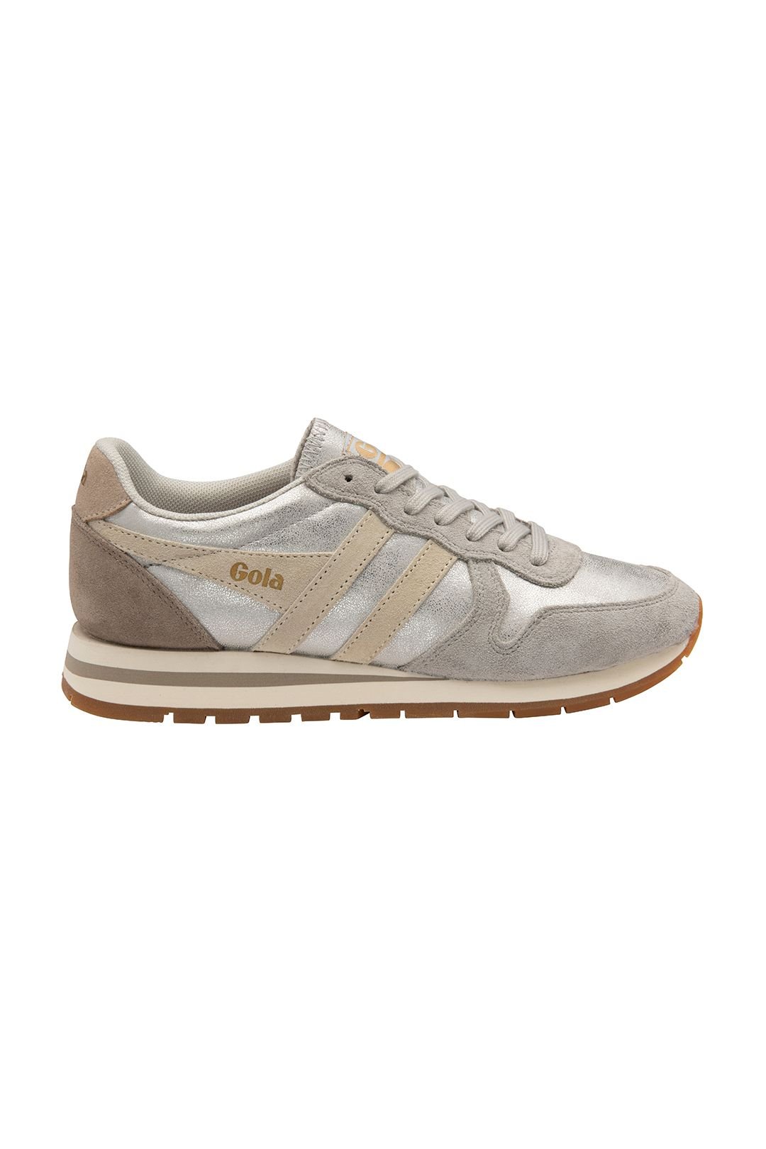 Gola Classics Gola Classics Women's 'Daytona Blaze' Metallic Lace-Up Trainers in Silver - 2