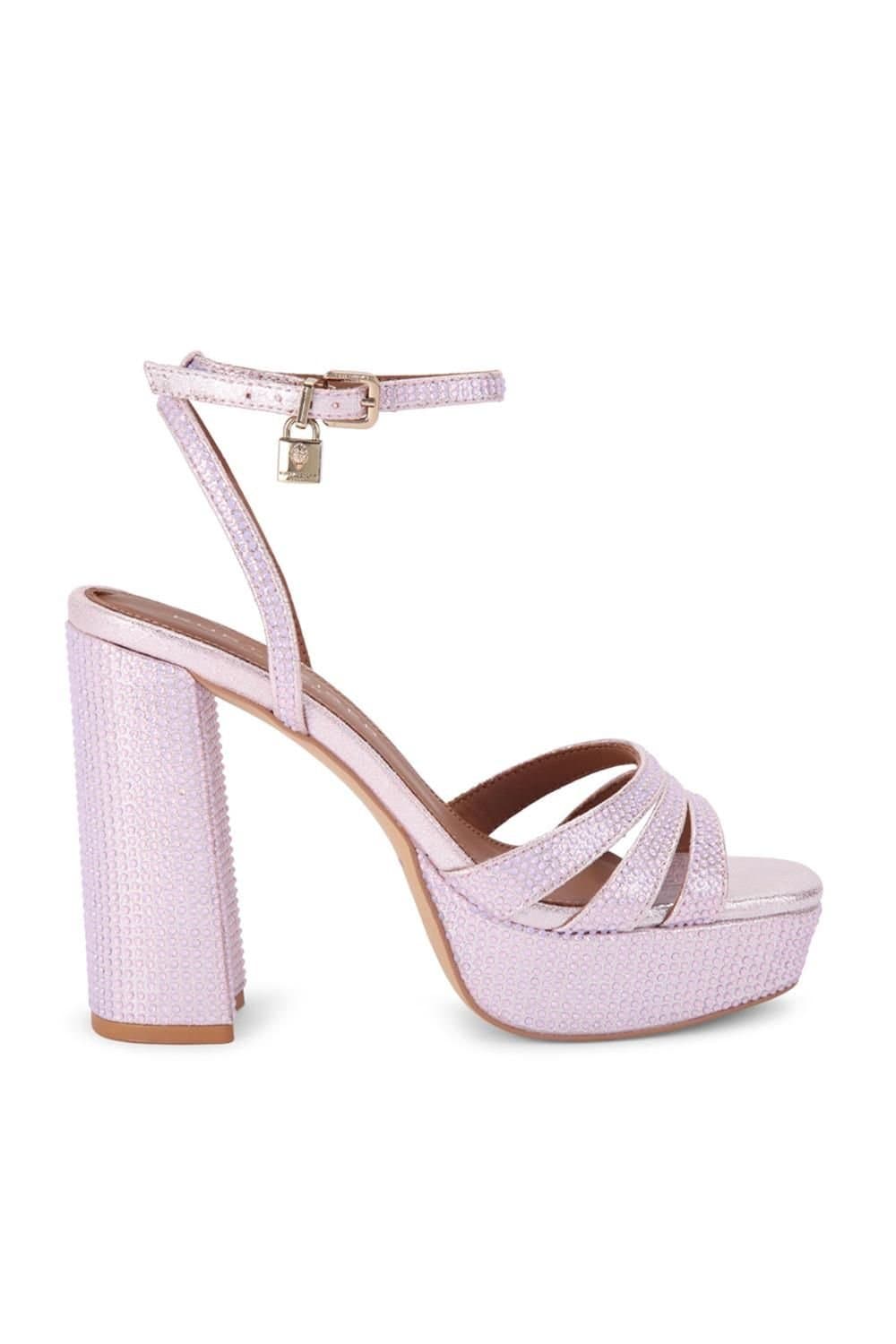 Kurt Geiger London Kurt Geiger London Women's 'Brixton Platform' Fabric Heels in Lilac