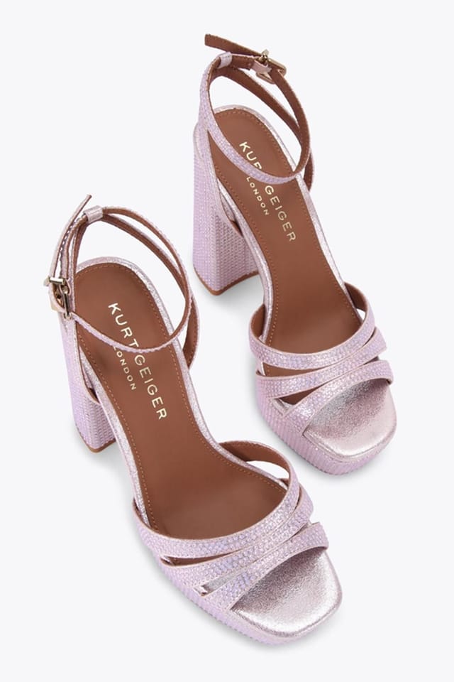 Kurt Geiger London Kurt Geiger London Women's 'Brixton Platform' Fabric Heels in Lilac - 2