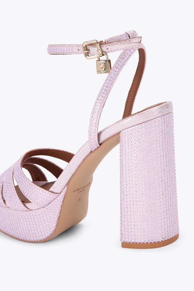 Kurt Geiger London Kurt Geiger London Women's 'Brixton Platform' Fabric Heels in Lilac - 3