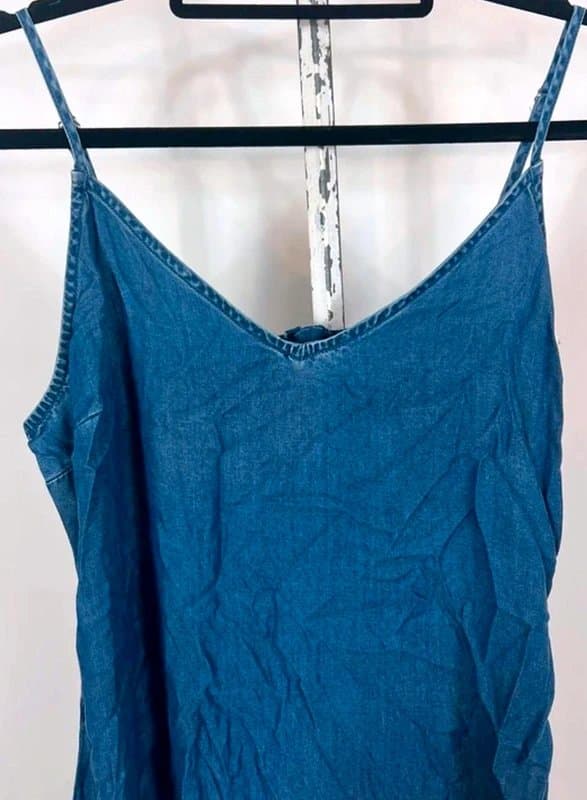 Next BNWT Next Petite denim look maxi dress size 14P