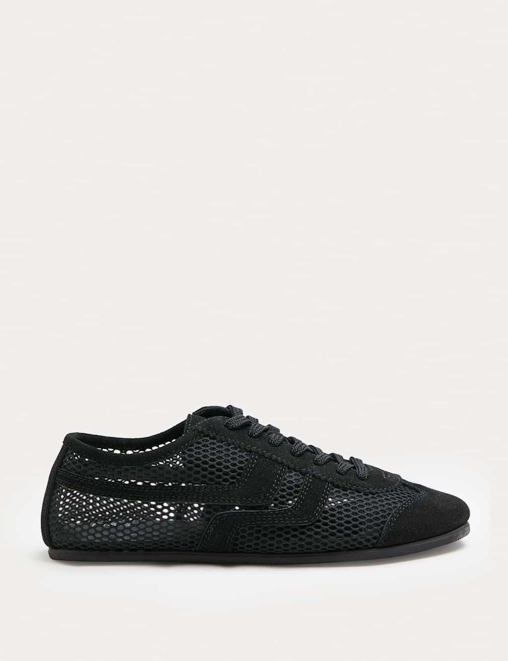 Marks & Spencer M&S Black Mesh Retro Trainers