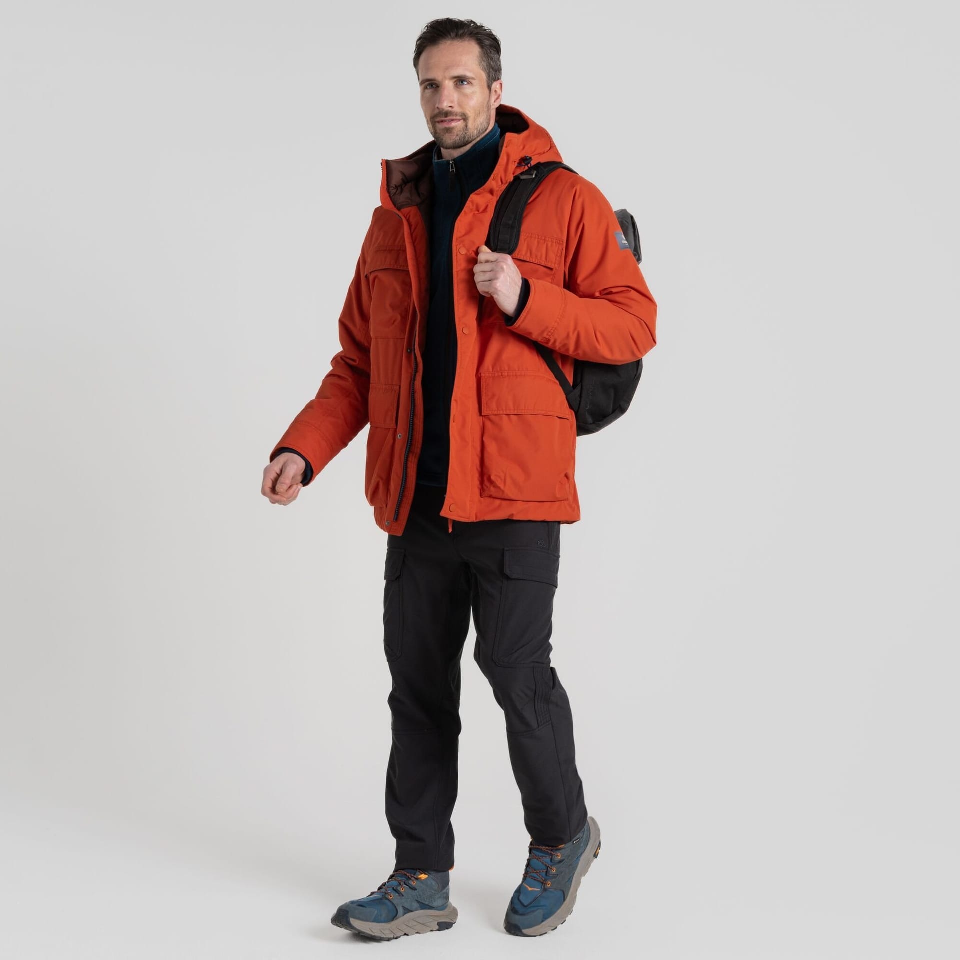 Craghoppers Craghoppers Men's 'Breckon' Waterproof Jacket in Orange - 4