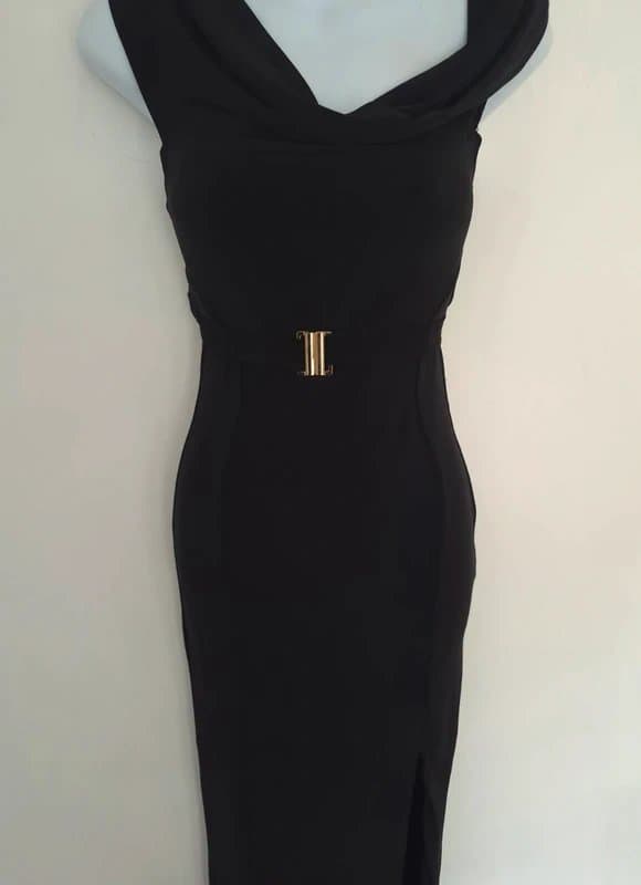 Club L London Club L London twisted asymmetric maxi bodycon dress UK size 6