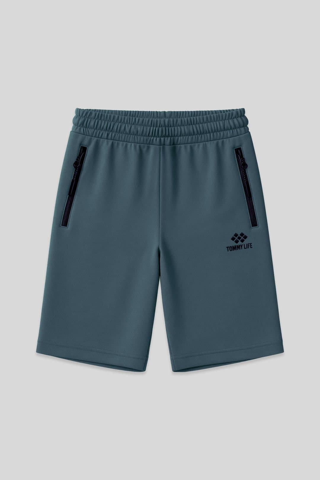 Tommy Life Tommy Life Men's Regular-fit Knit Sweat Shorts in Teal