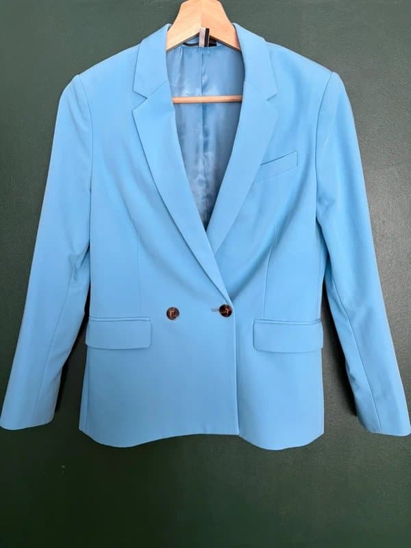 Topshop Topshop baby blue blazer size 6 xs