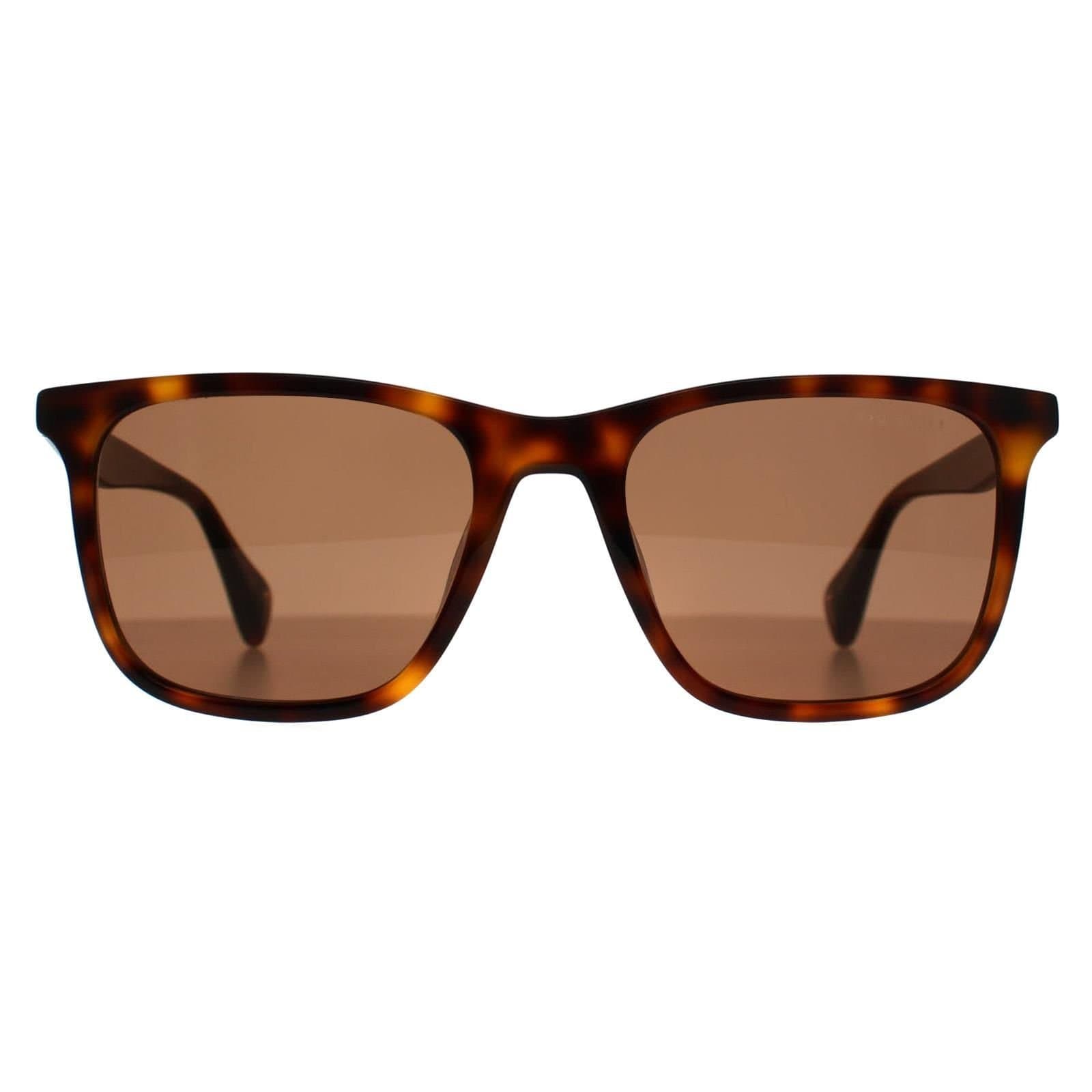 Ted Baker Ted Baker Men's Square Gloss Dark Tortoise Brown TB1724 Jacobe