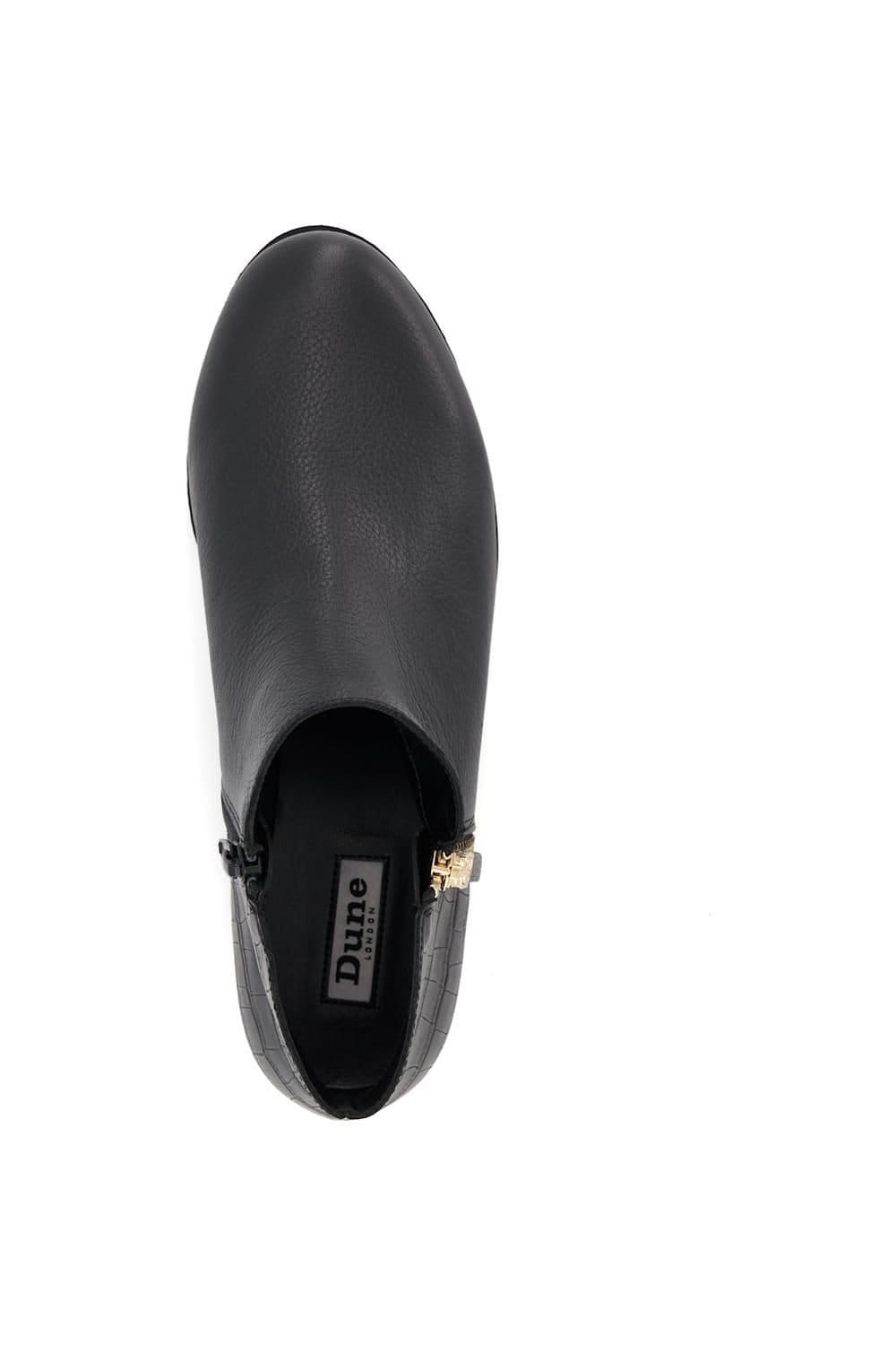 Dune London Dune London Women's 'Pond' Leather Ankle Boots in Black - 4